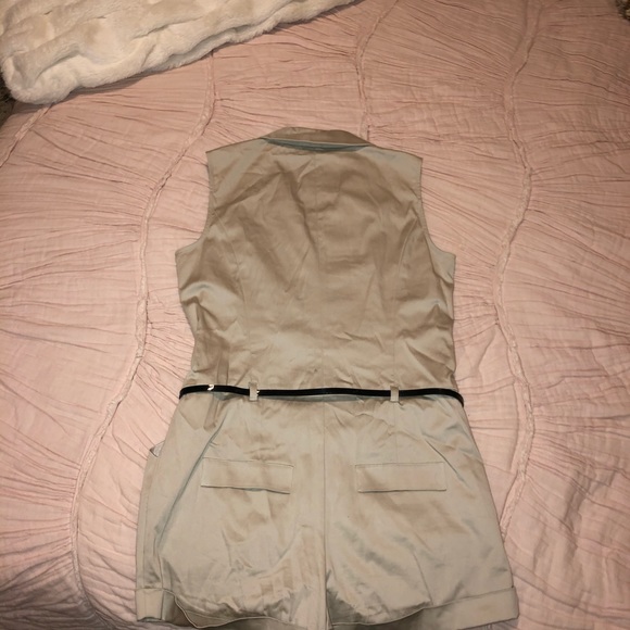 Khaki Romper Jumpsuit - Picture 4 of 5